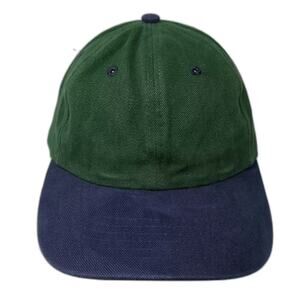 Falcon Baseball Cap Green Blue Hat One Size Slideback Two Tone Solid Adjustable